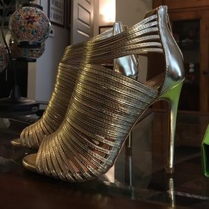 Gold Gladiator Heels