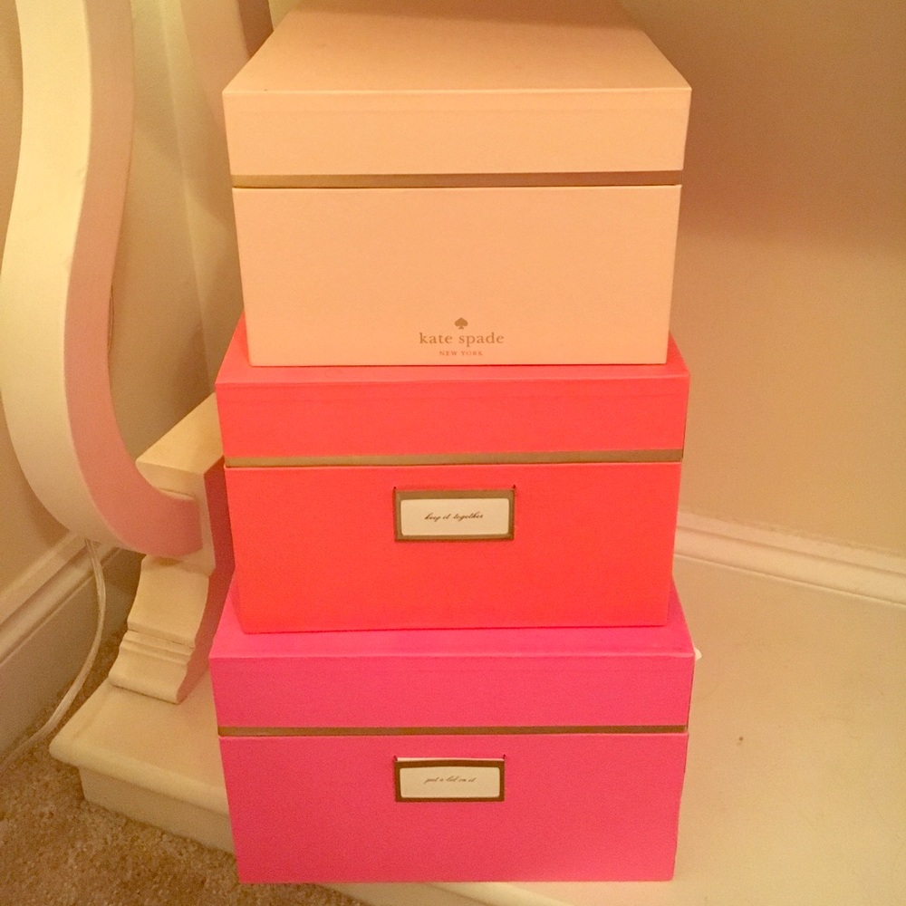 Kate Spade Storage Boxes