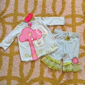 NWT Oilily light blue outfit, 18 mos