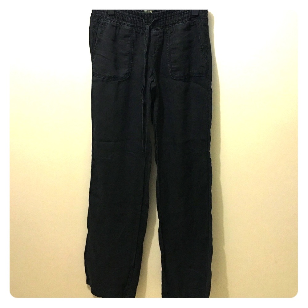 Lucky Brand black linen pants