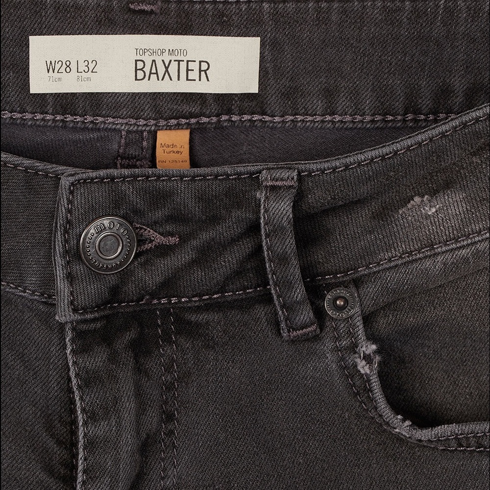 Topshop Moto Baxter Grey Pants