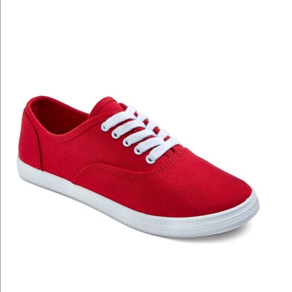 Mossimo Supply Co. Shoes - Mossimo Supply Co. Red Canvas Sneakers Size 11