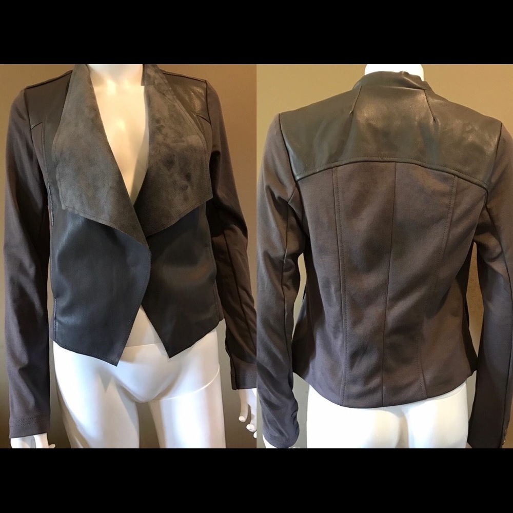 Maisha Ponte and Faux Leather Jacket