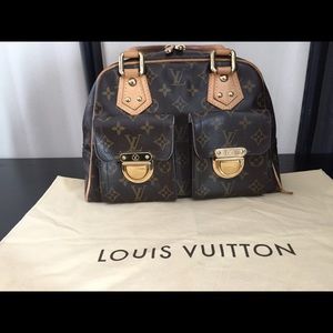 LOUIS VUITTON Monogram Manhattan PM Satchel