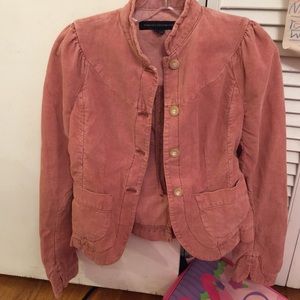 Size 4 EUC French connection rose corduroy jacket