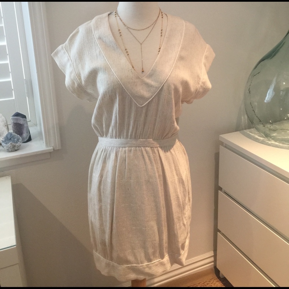 Sunner vneck balloon hem dress