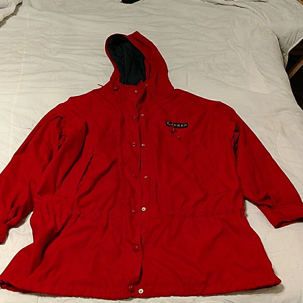 Red wind breaker
