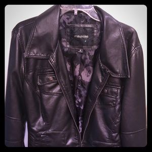 Lined Leather jacket from Maurices