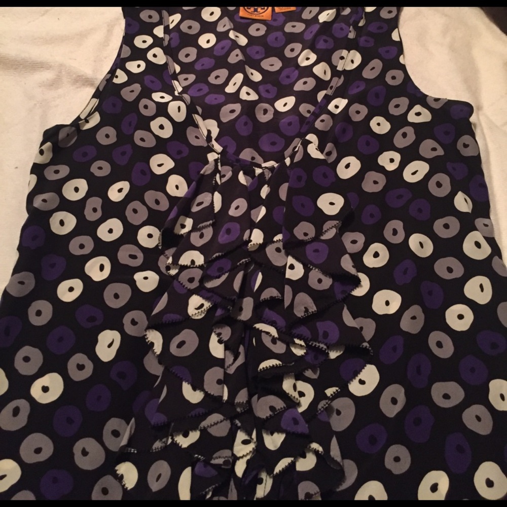 Tory Burch polka dot sleeveless top