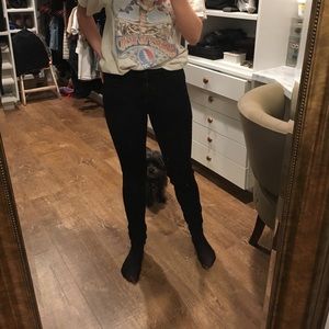 Black high waist skinny jeans