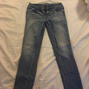 American Eagle Jegging Jeans 4 Short 4S Light Wash