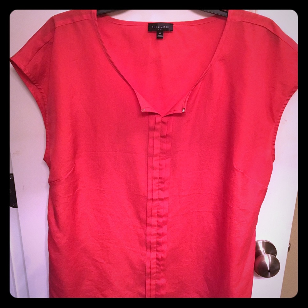 Coral top from The Limited