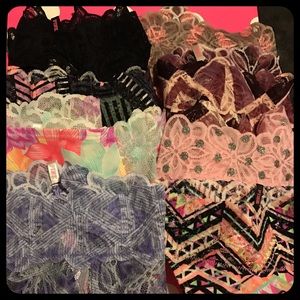 BNWT Pink Victoria'sSecret 8 Lace Thong Bundle