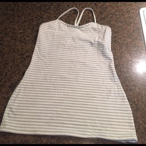 Pastel green and purple strip lululemon