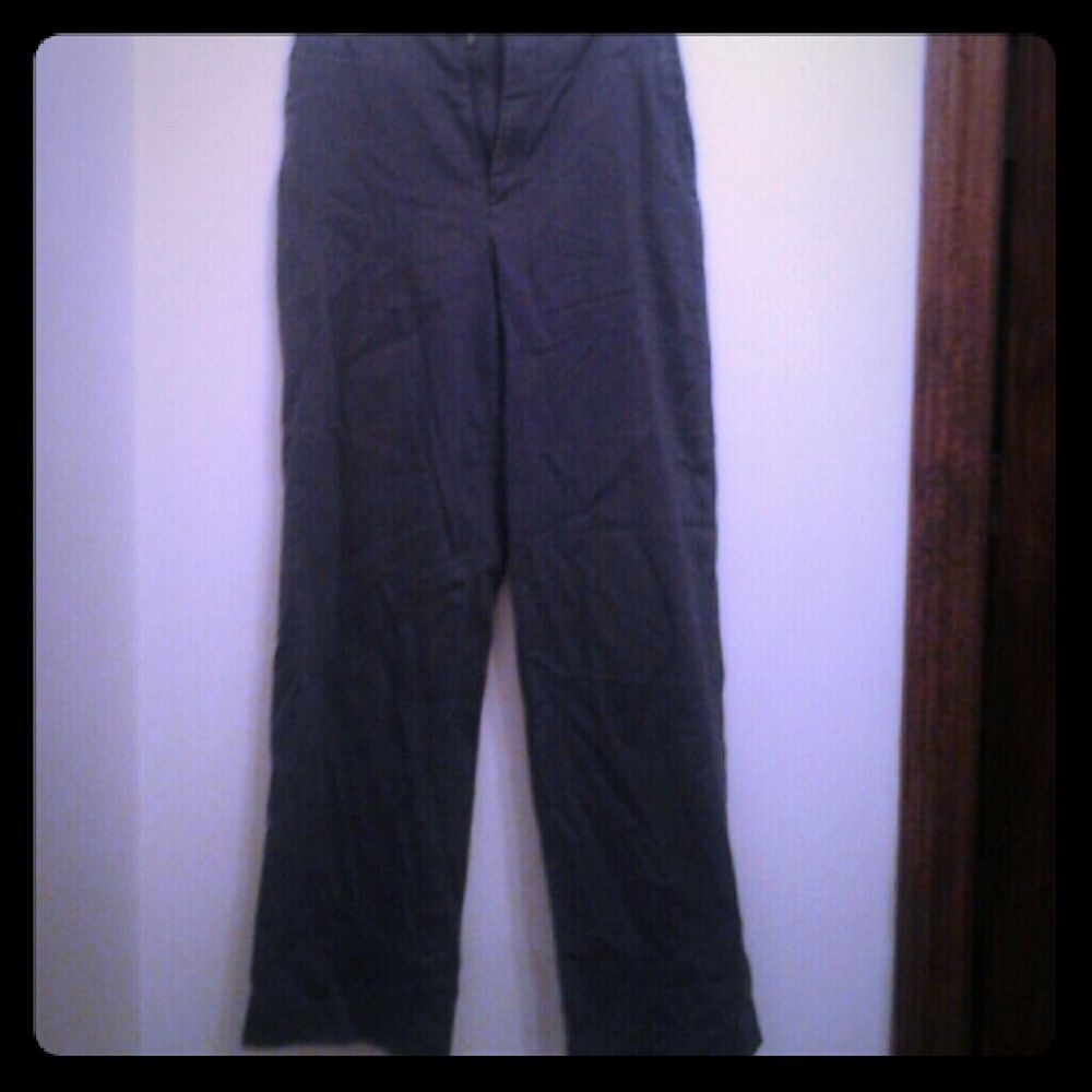 Gray straight fit Banana Republic dress pants