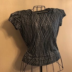 Black sequence blouse