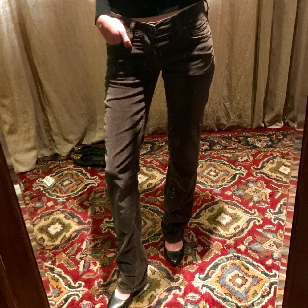 Citizen of humanity "Ava" straight leg velvet pant