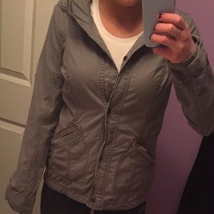 NWT grey Abercrombie& Fitch jacket small