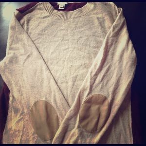 Used J. Crew elbow padded sweater.
