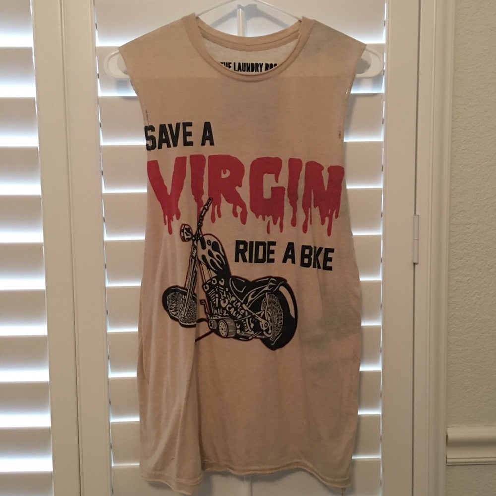 The Laundry Room biker tee DONATING AFTER 5/10