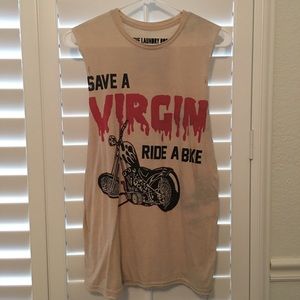 The Laundry Room biker tee DONATING AFTER 5/10