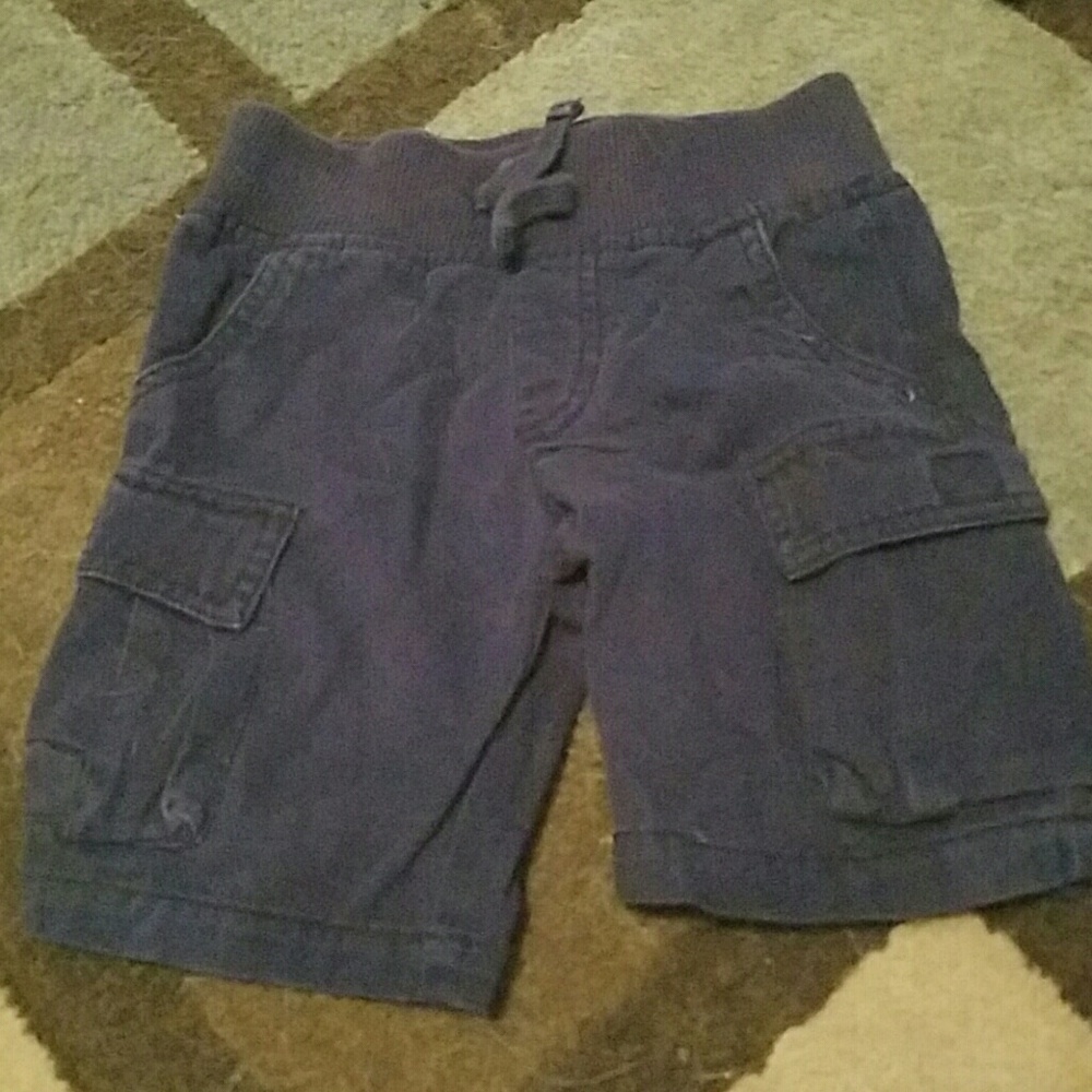 Blue cargo shorts