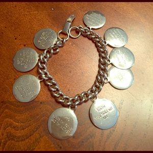 Vintage Ten Commandments charm bracelet
