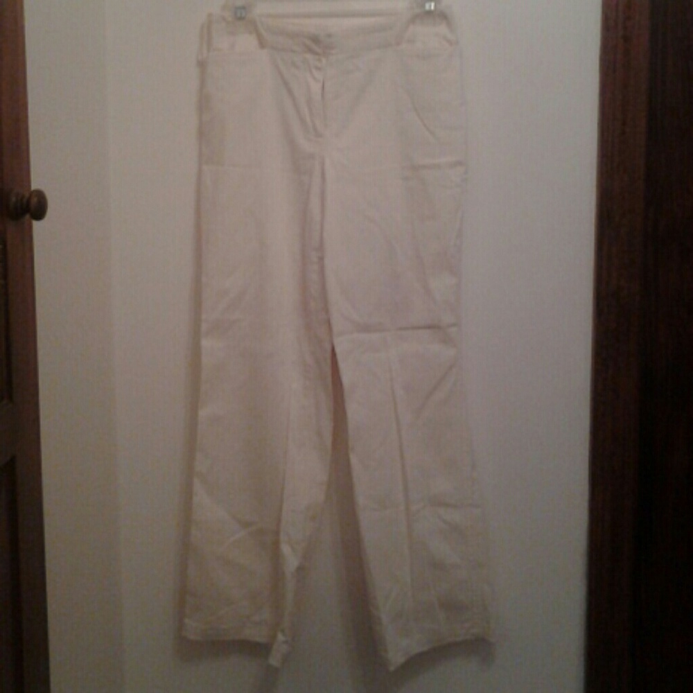 Cream-colored pants