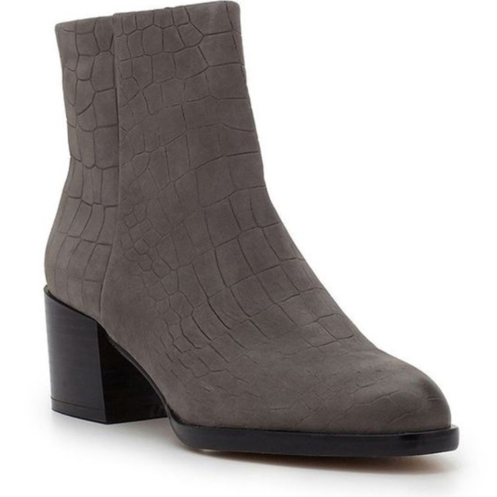 NEW: Sam Edelman croc grey booties