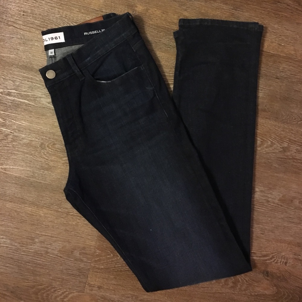 DL 1961 Russel Dark Wash Slim Fit Jeans NEW