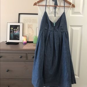 Lucky Brand Mini Halter Denim Dress