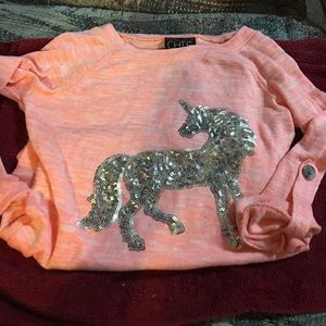 Girls unicorn sweater