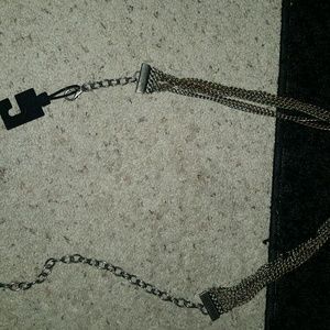 Apt. 9 colored metal belt with multi chains in the middle, M/L. 1.25"x42".NWT
