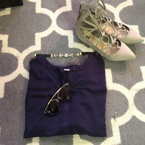 Navy Old Navy Button Down Shirt