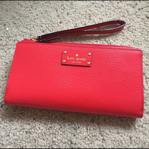 kate spade Handbags - NWT Kate Spade red Layton wristlet
