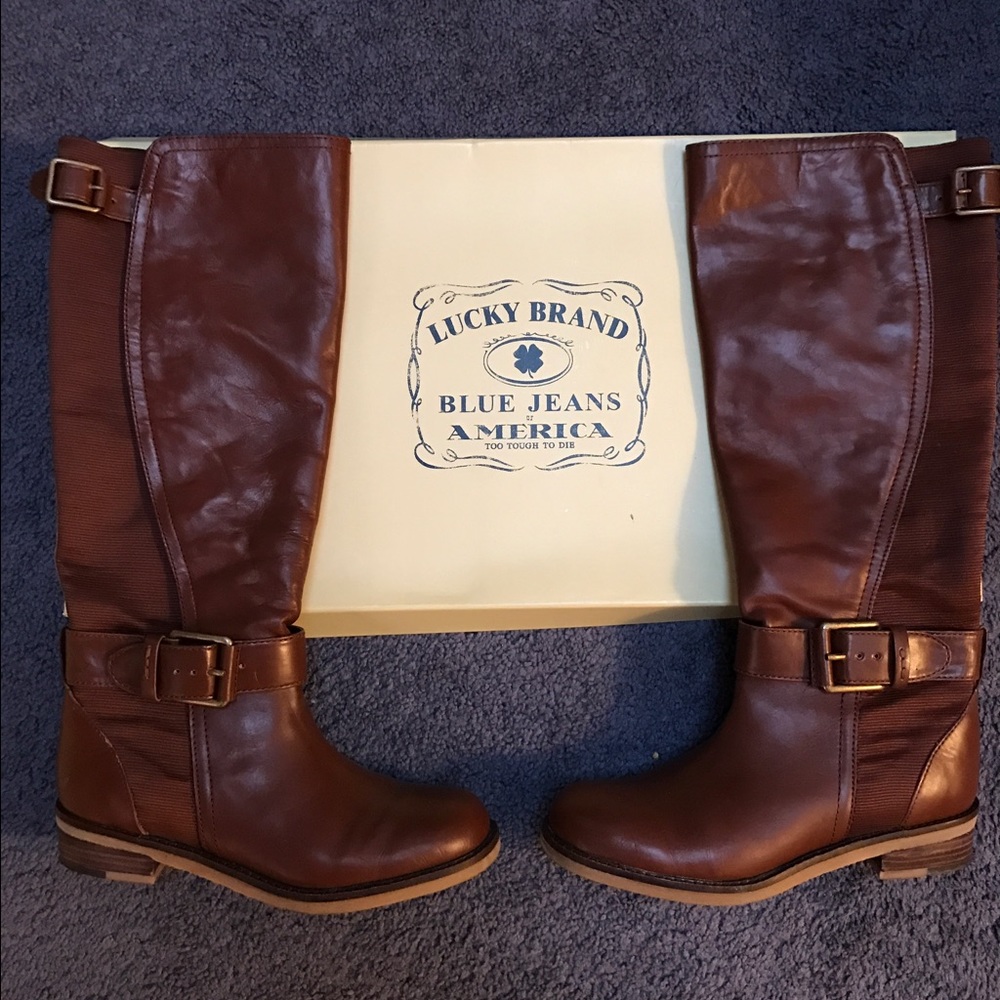 Lucky Brand Riding Boots-Aida