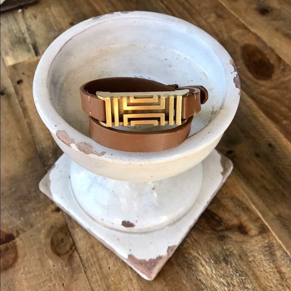 Tory Burch Fitbit Fret Double-Wrap bracelet