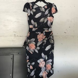 Floral bodycon dress