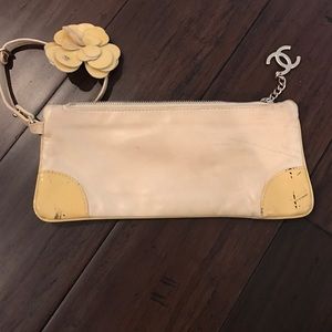 Chanel Cream Wristlet