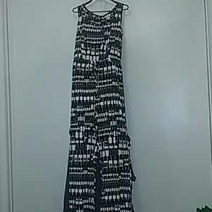 Black and white jumpsuit