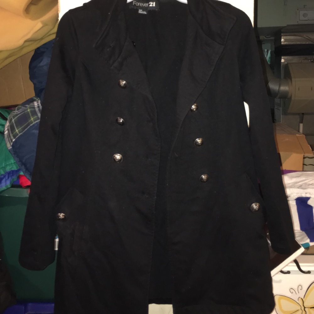 Black pea coat! Size small!