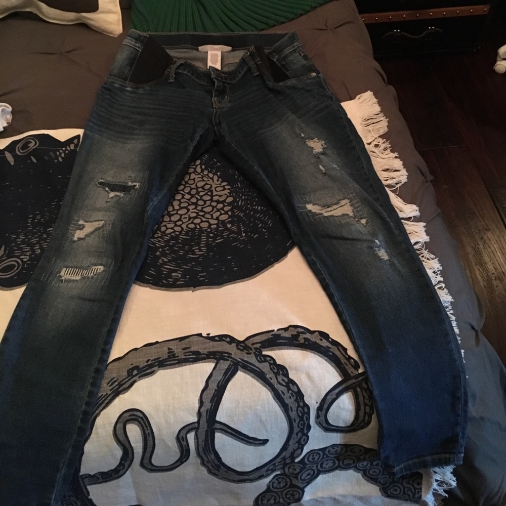 Liz lange Maternity Ankle skinny jeans