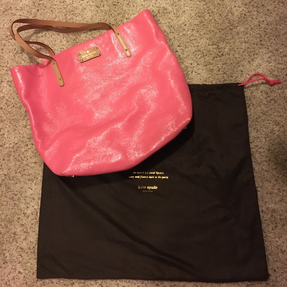 Kate Spade Metro Harmony PINK SAPHIRE tote bag