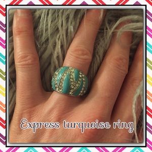 Express turquoise sparkly ring