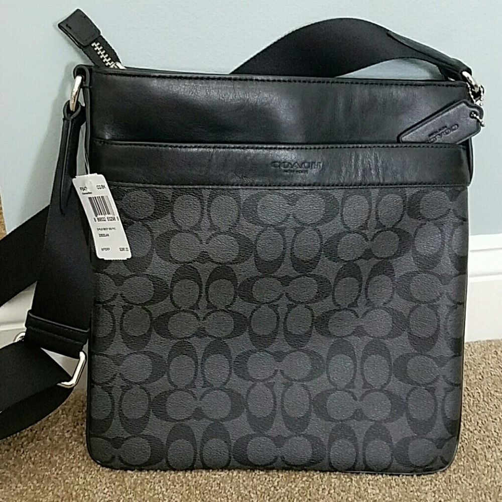 Coach "Charles" Signature Crossbody Bag