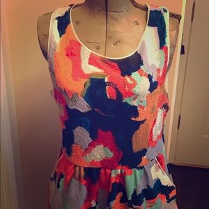 Watercolor Anthropologie Dress