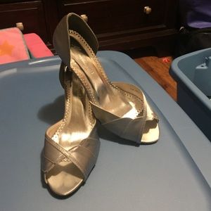 Silver shoes