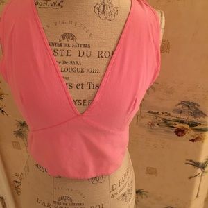 Lagerfeld silk camisole pink.