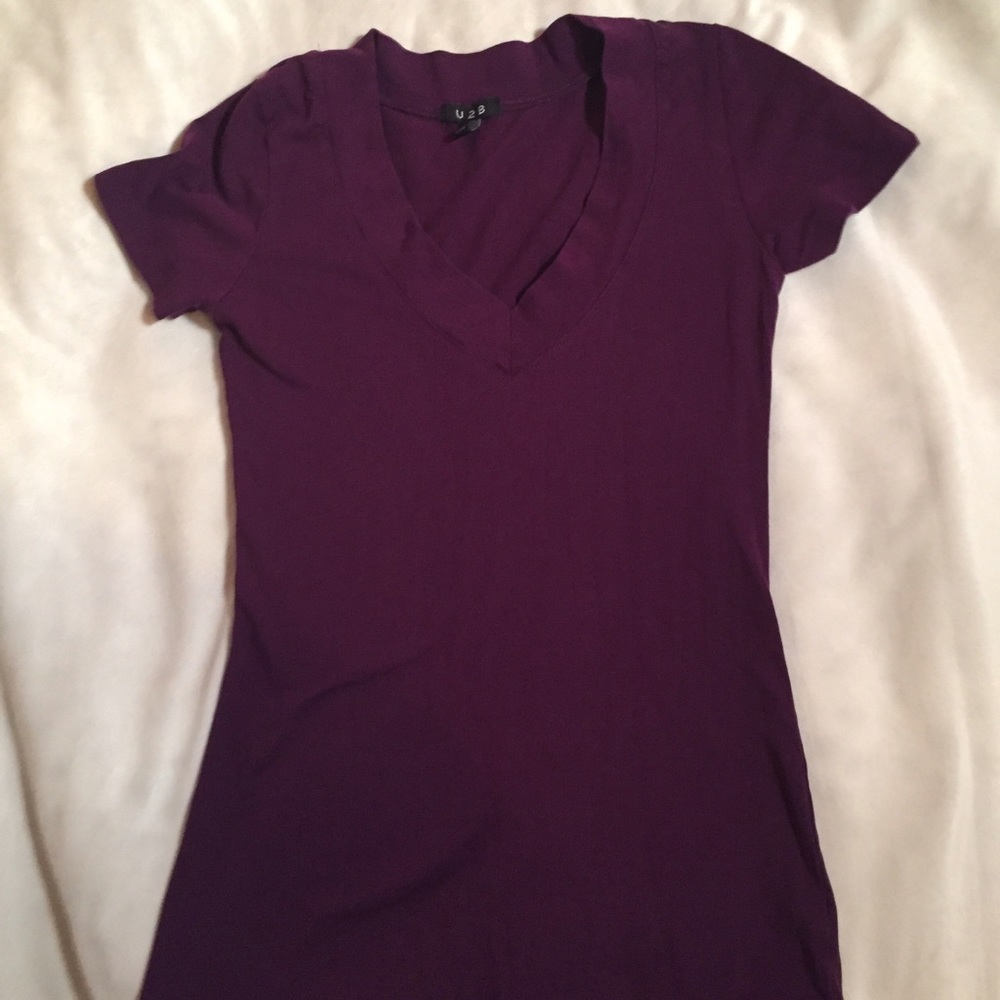 Purple V-Neck
