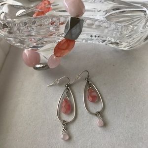 🌸 Razzabell Earrings and Stretch Bracelet Set